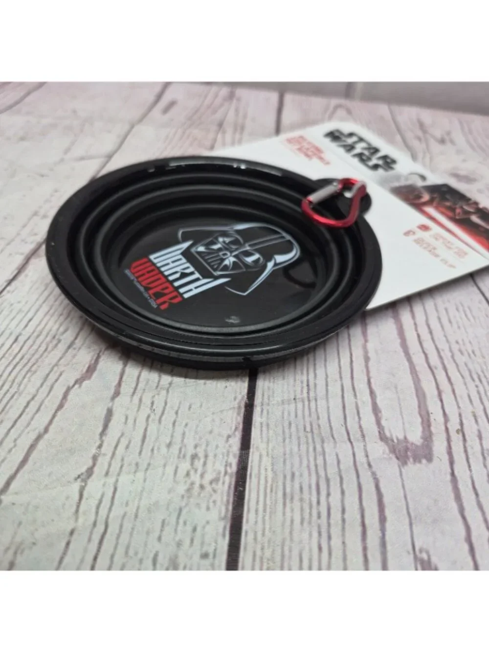 (2pc) Star Wars Darth Vader Collapsible Silicone Dog Bowl Portable Quick Release